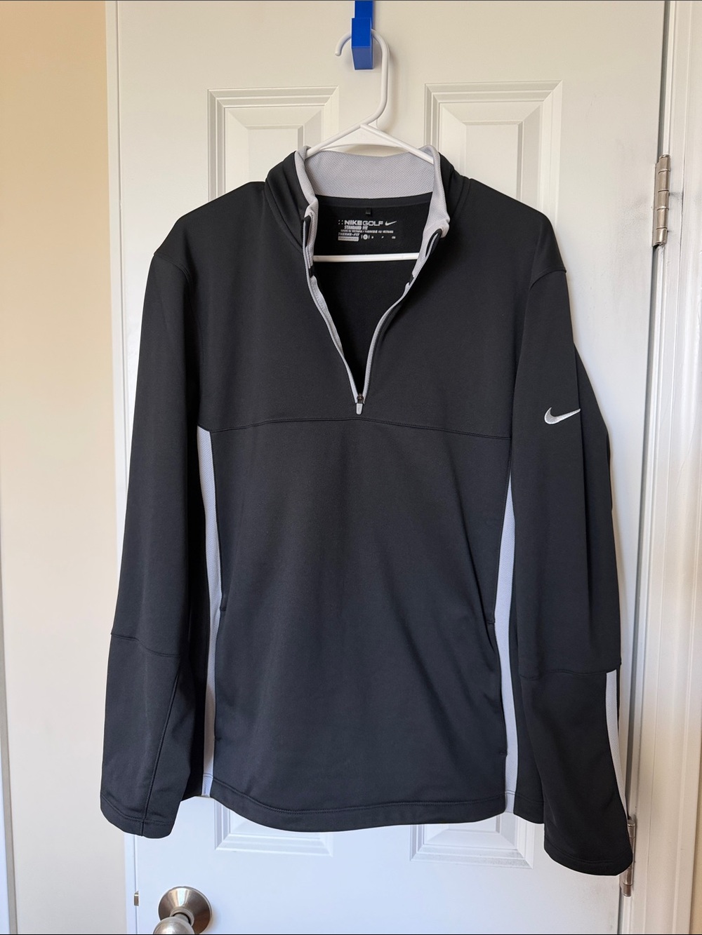 Nike Black & Gray Golf Therma-Fit Quarter-Zip Pullover